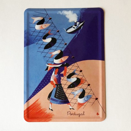 Fish Woman  Postcard 10x15